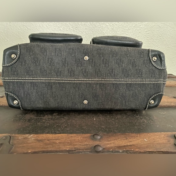 Dooney & Bourke anniversary signature double pocket satchel handbag purse ~ - Picture 5 of 12